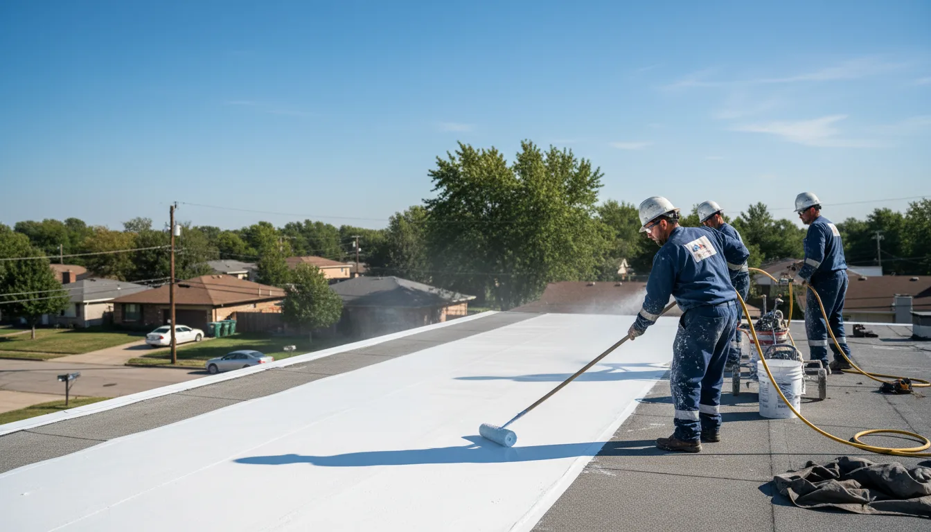 Commercial roof coating in Como, NC near me